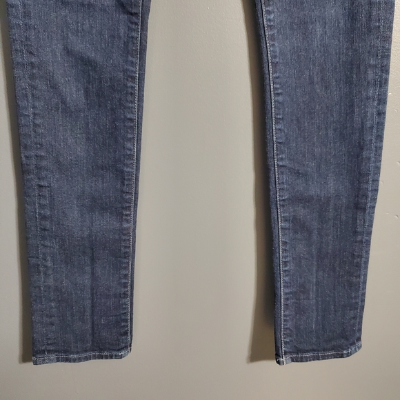 7 For All Mankind Roxanne Dark Blue Skinny Jeans Women's Size 29 - Picture 3 of 9